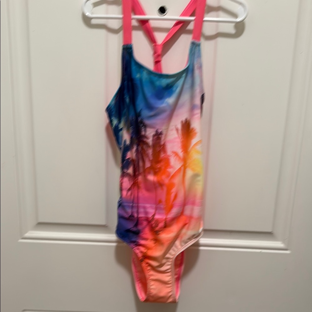 Hurley Pink and Multicolor Swimsuit